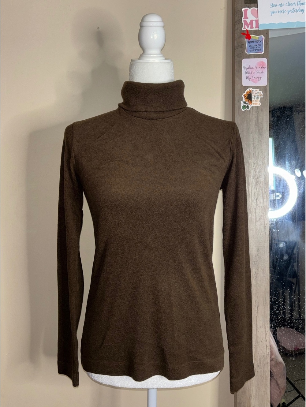 Uniqlo Women's HEATTECH Fleece Turtleneck Long Sleeve T-Shirt